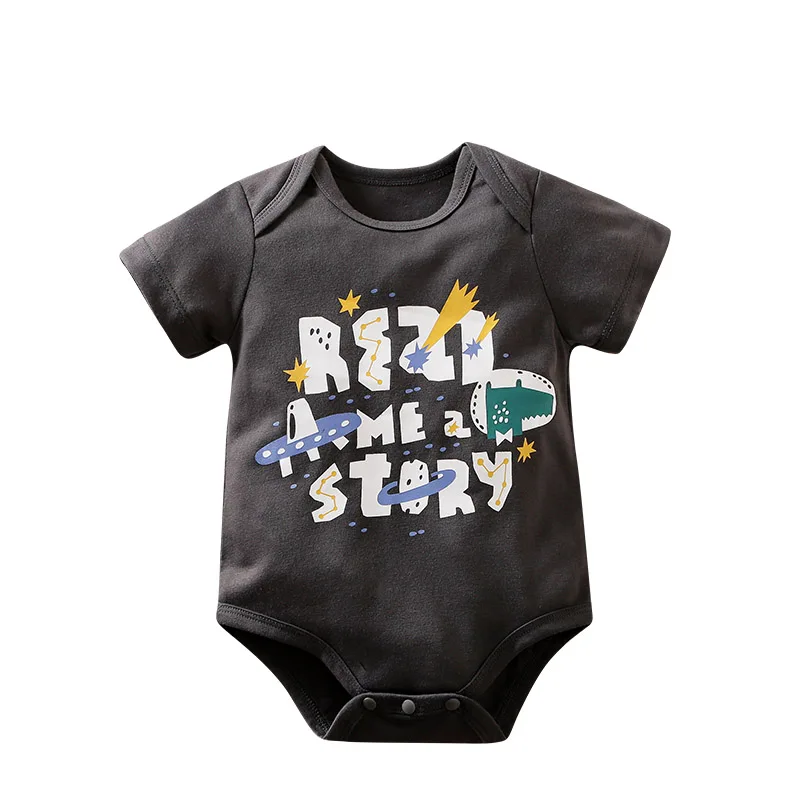 Traje De Manga Corta Para Recién Nacido,Pijama Informal De Verano Con  Estampado De Letras Caqui - Buy Recién Nacido Traje,Verano,Pijamas Casuales  Product on Alibaba.com
