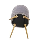 Upholstery Chair Velvet Chair Modern Style Metal Legs Velvet Cafe Upholstery Dining Restaurant Chair