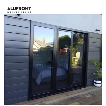 Alufront AS2047 Certified Factory Price Heavy Duty Exterior Thermal Break Heavy Duty Aluminium Glass Sliding Doors Designs