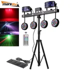 USA Warehouse Hot Sale Professional Portable Dj Disco Equipment 4pcs 12x1w RGBW 4in1 Led Par Bar Stage Lighting