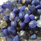 Natural Blue Blue Natural Blue Agate Crystal Macadam Blue Agate Degaussing Macadam Can Be Done By Hand