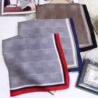 Red Pure Scarf High Quality 53*53cm Ladies Blue Black Red Fashion Satin Square Digital Print 100% Pure Silk Scarf