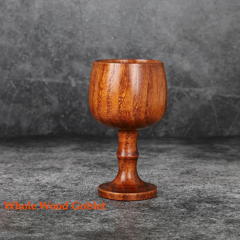 Creative wine goblet classic traditional wood wine Goblet eco-friendly Solid Wood Cup