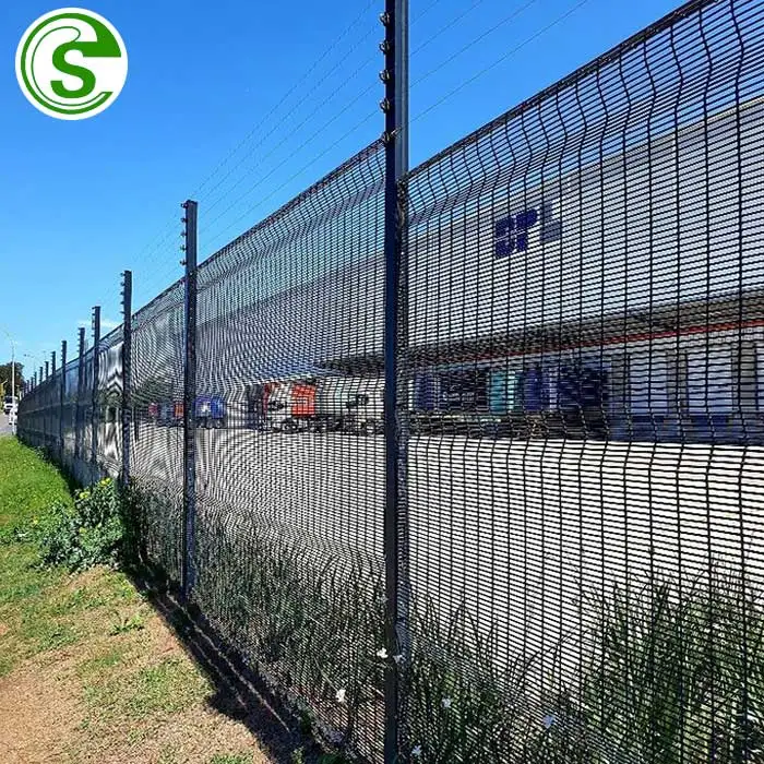 High Security Strong 358 Clearvu Fence Panels Industrial Metal Clear View  Fencing Uganda - Buy Industrial Metal Fencing,Black Metal Fencing,Clearvu  Fence Product on Alibaba.com