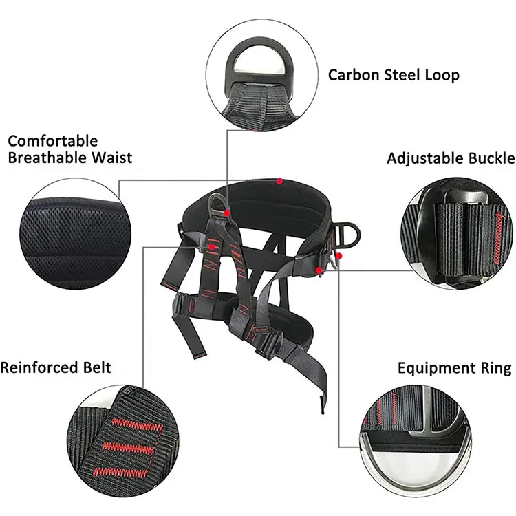 High Quality Adjustable Thickness Half Body Harnesses Fire Rescuing