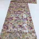 Floral Bridal Z019 2020 Floral Fabric Embroidery Bridal Tulle Lace Fabric African Lace Fabrics