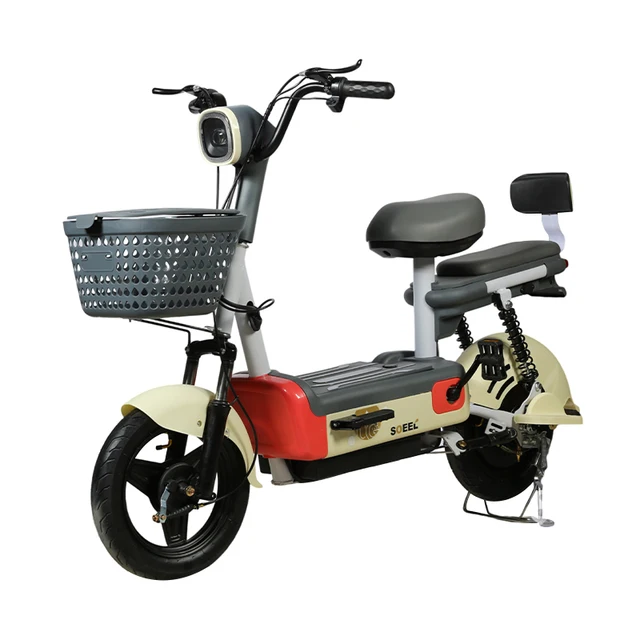 350W Electric moped adult Household Electric Waterproof Two Wheeled scooter Theft Shock Absorption electric bicycle