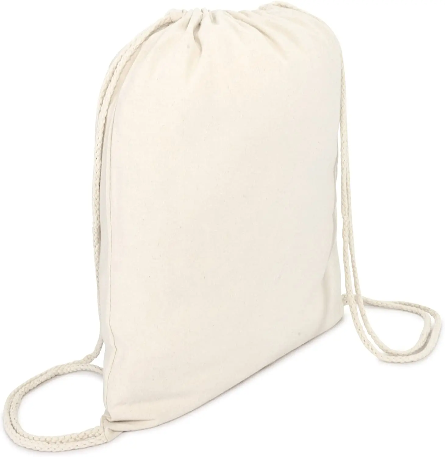 cotton protect handle bags 6oz cotton drawstring shoe bag
