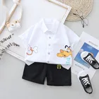 Boys Wholesale Fashion Children Short Sleeve Shirt And Shorts 2pcs Kids Boys Clothing Sets