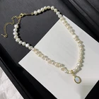 Pearl Pearlpearl Retro Niche Design Sense Senior Natural Baroque Freshwater Pearl Opal Pendant Necklace Female