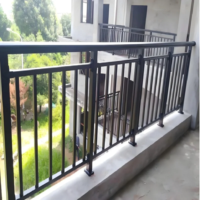 Galvanized Pipe Rod Railing Inox Balustrade for Balcony Railings and Handrails Stair Application Modern details