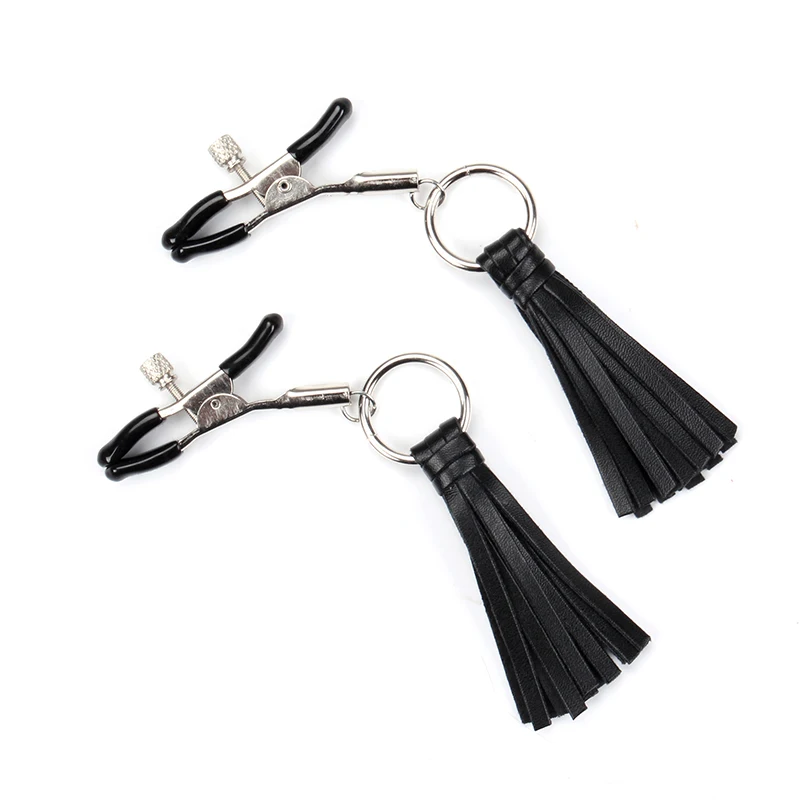 Factory Wholesale Pu Sex Toys Nipple Clamps,Wife And Husband Clip Overcast Male Breast Clip Massage