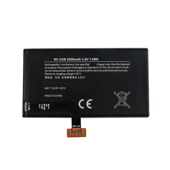 New 2000mAh Built-in Battery For BV-5XW For Nokia BV 5XW Battery For Nokia Lumia 1020 EOS 909