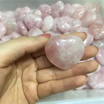Wholesale Price Quartz Rose Quartz Crystal Hearts Gemstone Hearts