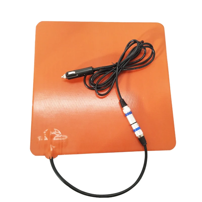 300x300mm 350x350mm 12V Food Delivery Bag Silicone Heater Electric Heating Pad for Pizza Bag