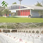 25x80 Church Event Marquee Glass Wall Arcum Tents Sale In Nigeria