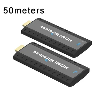 50M Hdmi Wireless 1 Transmitter and 2 Receiver Audio Video Extender To 2 RX 1x2 Same Screen