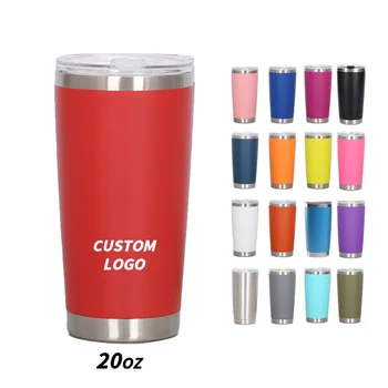 Customizable 20Oz American Multi-Color Classic Office Cup Direct Drink Lid Straw Coffee Back School Camping Travel Great Gift