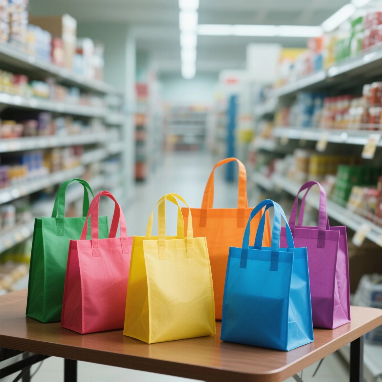 Wholesale Non Woven Tote Bag Promotion Grocery Shopping Bag Reusable Non Woven Packaging Bags details