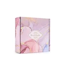 Pink Luxury Custom Logo Corrugated Color Jewelry High End Flap Pink Shipping Boxes Custom Logo