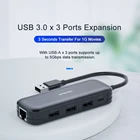 Usb USB 3.0 Hub With Gigabit Ethernet Usb 3.0 10/100/1000Mbps RJ45 Slim Data Hub Powered Usb 3.0 Hub Adapter