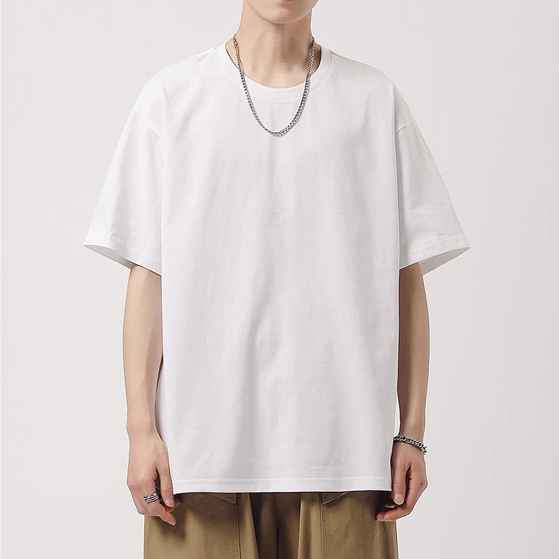 white tshirt 100%   Custom Clothing Men T Shirt With Custom Embroidered Logo T Shirt