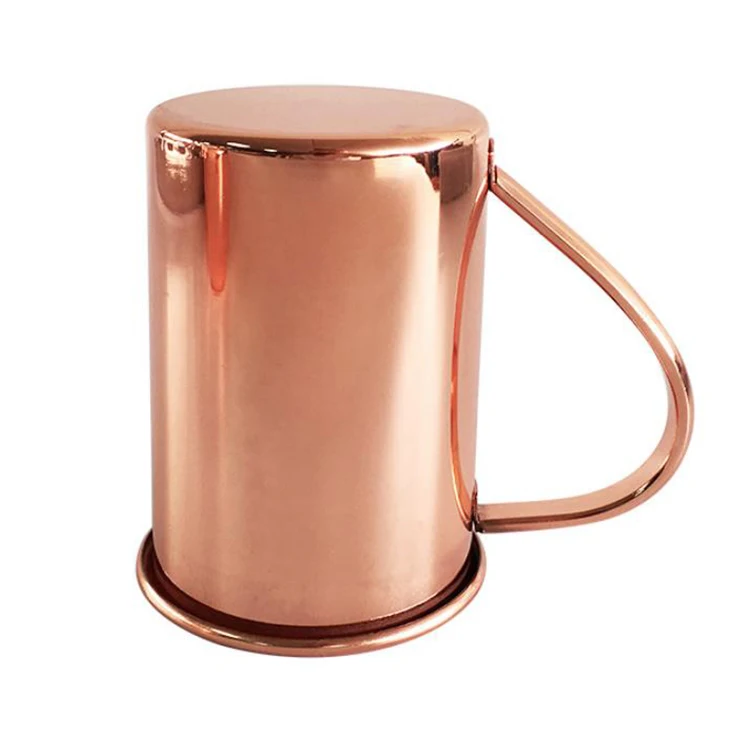 Wholesale High Quality Simple Creative Coffee Milk Beer Customize Logo Stainless Steel Mug With Handle