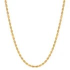 Costume Jewelry Gemnel Costume Jewelry 316 Stainless Steel Rope Set Vacuum Gold Plated Rope Bracelet Chain