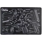 With Gun Cleaning Mat With Exploded View Schematic And Gunsmith Armorers Mouse Pad