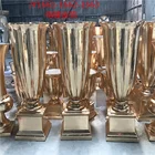 Flowers Factory Manufacture Various Fiberglass Modern Gold Decorative For Wedding Decor Flowers Vase