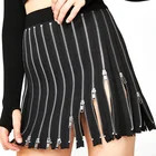 Black Skirt Women Women Zipper Dress Ladies Black Skirt With Zippers Zipper Black Skirt Women
