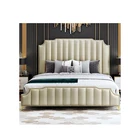Set Turkish Hot Selling Luxury Double Bed Headboard Royal Queen Size Master Bedroom Furniture Set Modern