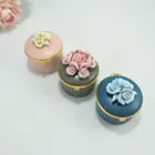 Wedding Round Ceramic Jewelry Box With Flower Rose Design Candy Box Sealed Jar Wedding Gifts