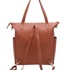 Mother Baby Baby Diaper Backpack Bags Custom Logo Multi Functional Vegan Leather Mother Tote Backpack Diaper Bag Baby