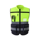 Vest Vests Wholesale Traffic Road Working Safety Vest Construction Work Safety Vests Clothing Customised With Pocket