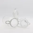 Glass Jar Glass New Glass Jar 1000ml 2020 New High Quality Footed Glass Jar With Top Lid Airtight Jar With Glass Lid