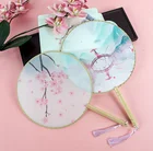 Hand Fan New Style Exquisite Chinese Classic Round Hand Fan Ancient Hanfu Fan For Dance