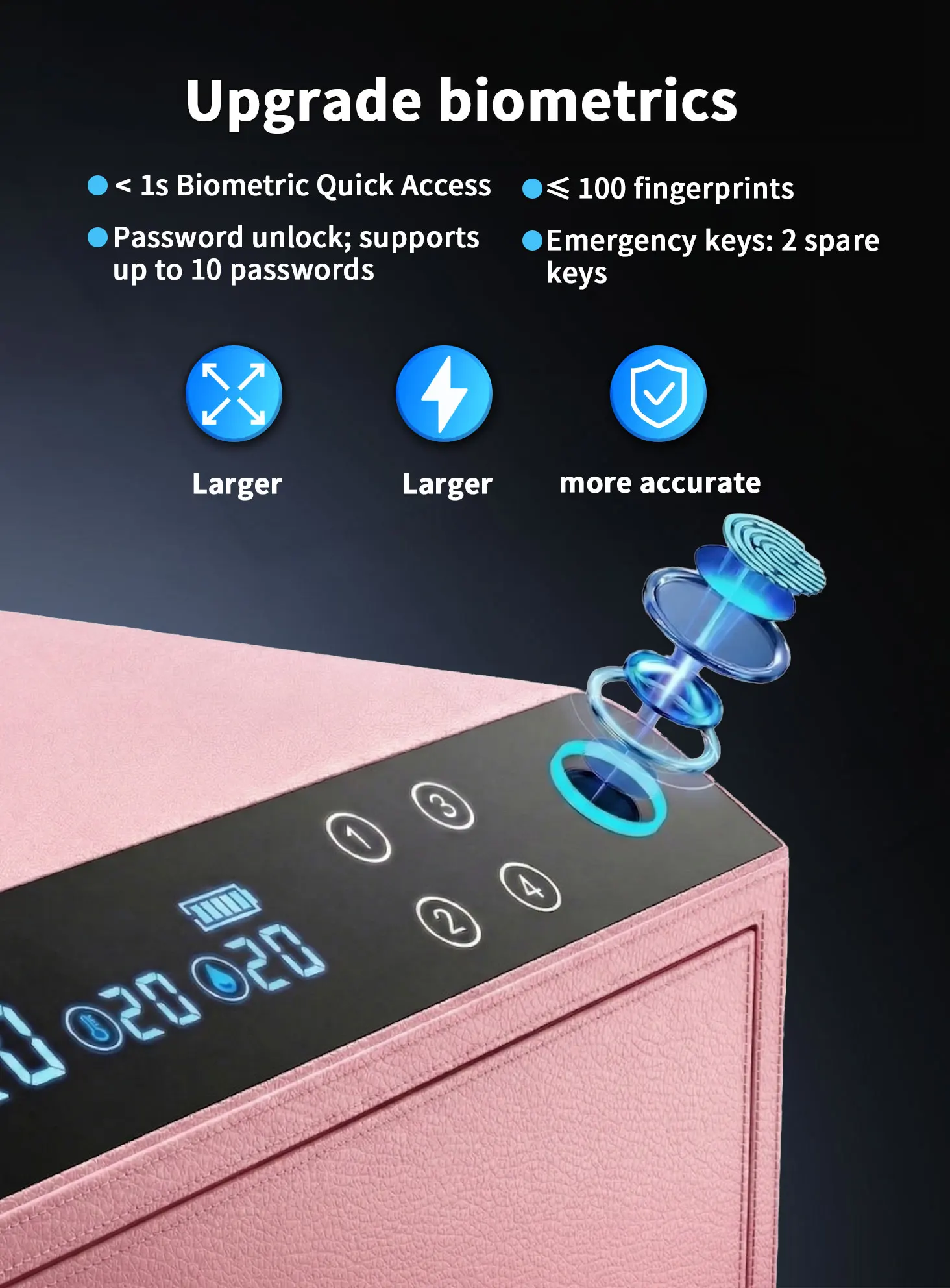 dr 1271 ft ceqsafe smart digital watch winder leather bluetooth safe drawer box smart jewelry safe box for sales-7