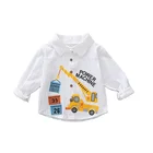 100% New Arrival Autumn 100% Cotton Baby Boy Kids Shirts With Long Sleeve