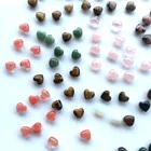 Gemstone Jewelry Gemstone Quartz Crystal Natural Rose Quartz Chakra Heart Pendant For Jewelry Making