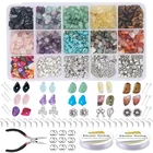 Jewelry Making Tools Gemstones Kit Jewelry Finding Set Crystal Chip Beads