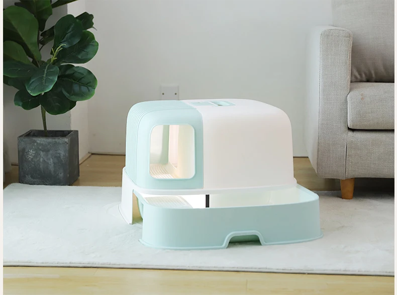 New Factory Wholesale Large Cat Litter Box Hallway Type Cat Sands Basin Cat Litter Tray Pet Supplies details