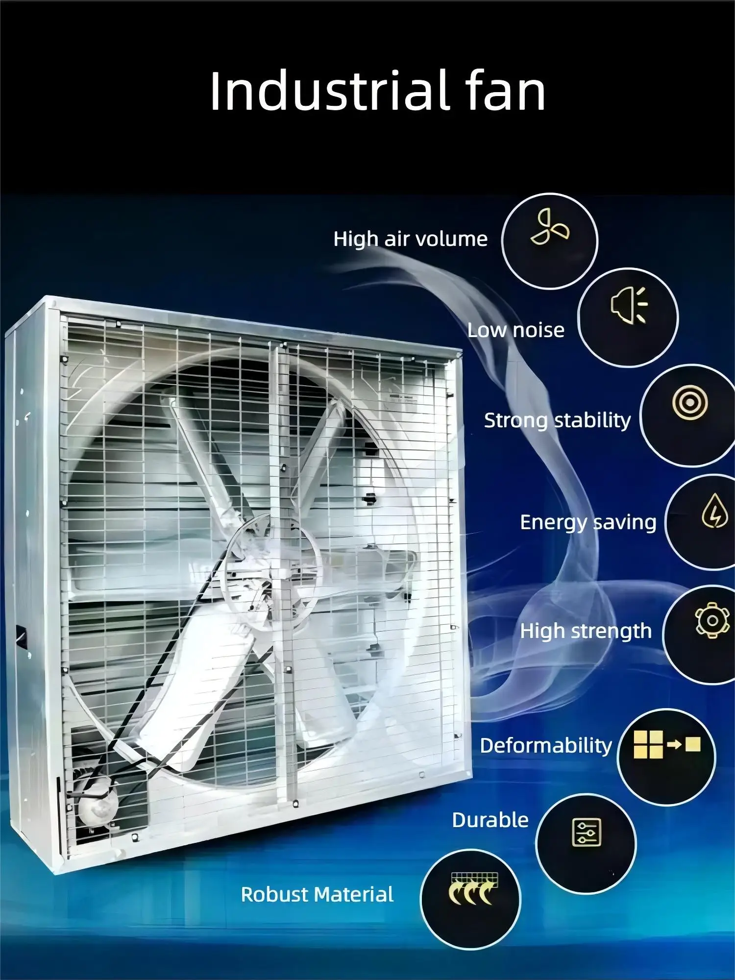 Axial Flow Fan, 700, 6000, CFM, Wall - detail 14