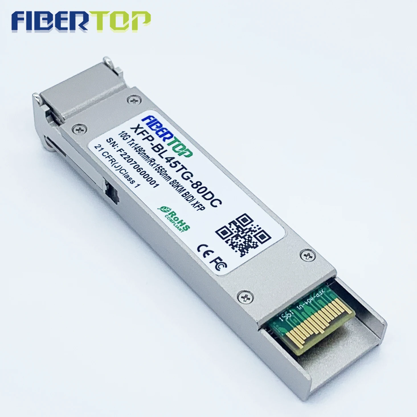 Generic Compatible 10g Xfp Bidi 1490nm Tx 1550nm Rx 80km Fiber Optic