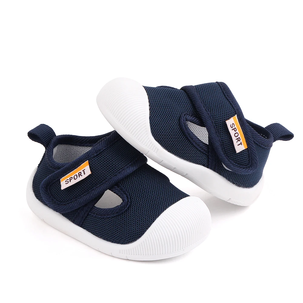 Children 1-3 Years Old Solid Color Mesh Surface Breathable Soft Soled Non-slip Shoes for Kids supplier