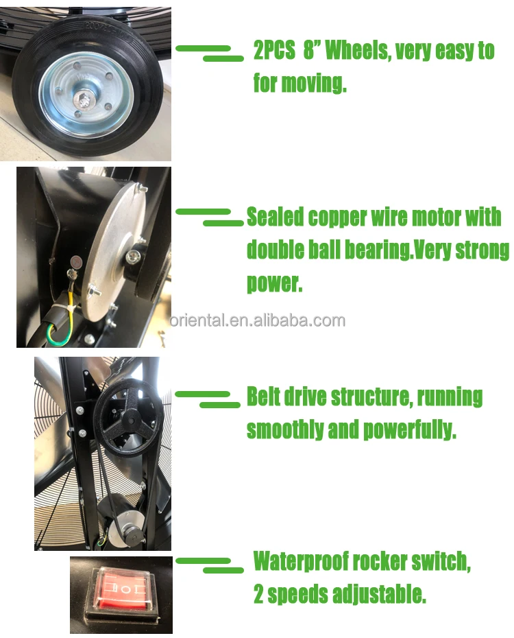 Metal Ventilation Drum Fan, 220V, 210 m3 - detail 18