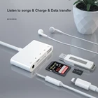 Card Light Ning USB OTG Card Reader Adapter With Sd Tf Card Reader USB Camera Adapter For IPad IPhone