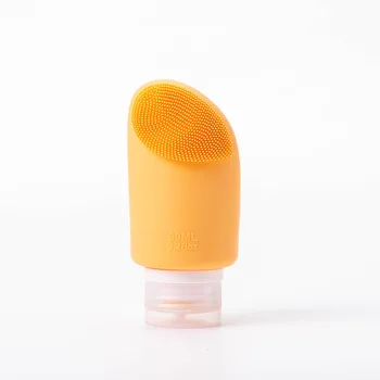 2024 Silicone Multi-Purpose Portable Brush Travelling Silicone Dispenser Bottle Bath Supplies Skincare Storage Bottle