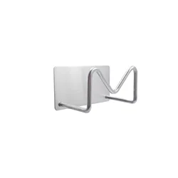Metal Accessories 304 Stainless Steel Metal Wall Hanging Sink Sponge Holder Hook For Kitchen Sink