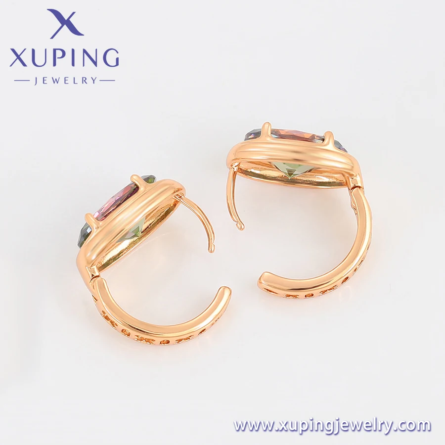 S00163651 xuping Top-ranking suppliers fashion jewelry children Anniversary Gift 18K gold color Huggie earring